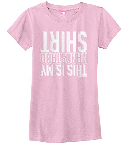 Image of Threadrock Big Girls' This is My Handstand Shirt Fitted T-Shirt