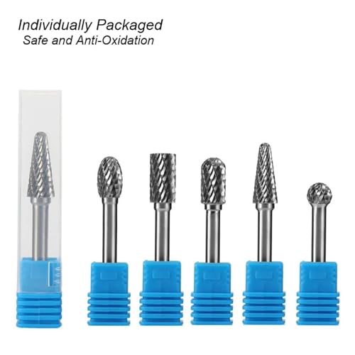 Set de fresas de carburo de tungsteno 6 mm shank 5 pzas miniatura 6