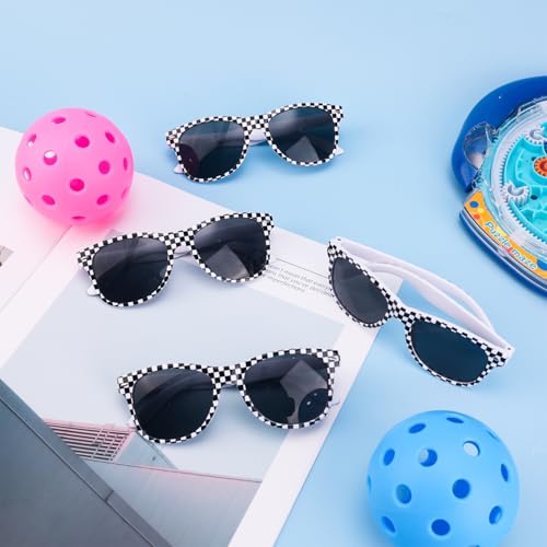12pcs Race Car Checkered Sunglasses, Black and White Checkered Sunglasses for Kids Checker Glasses Bulk Cool Racing Theme Birthday Decorations Racing Themed Party Gifts for Kids3