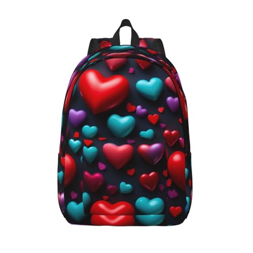 Sac à dos romantique femme cœur rouge pour exprimer votre personnalité au quotidien