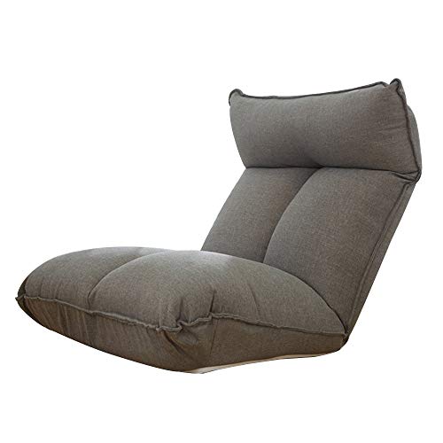 Chaise de sol pliable kaki avec dossier réglable à 5 vitesses pour salon