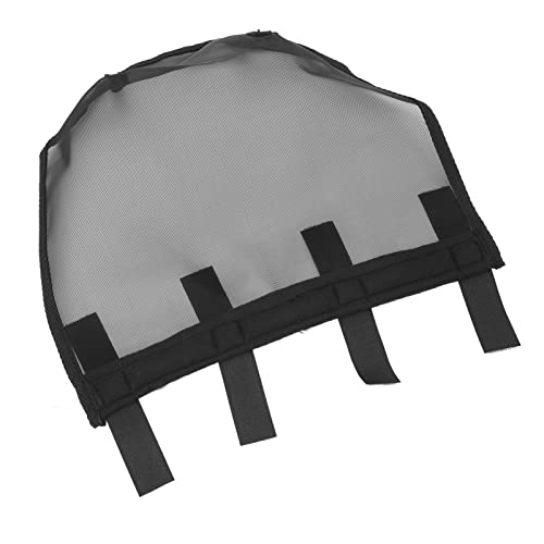 Fliegen-Nasenschutz, Pferdenasennetz, Feinmaschige Maske für Allergien, Atmungsaktiver Nasenfilter mit Verstärktem Schwarz, Größe L, für Zuhause, Bauernhof