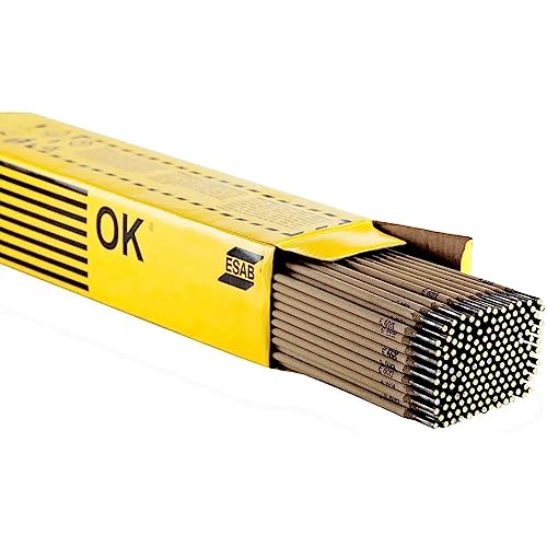 rutilen electrodos para acero SCH blancas – esab Artículo OK 45.40 – Tamaño 2,5 x 300 mm, 100 Piezas, para DC de (+) AC ocv 45 V