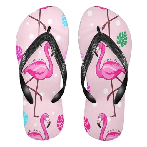 STAYTOP Pretty Flamingo Flip Flops Sandals of Men's & Women's,Sandals Beach Slippers Shower Slides