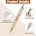 Janlaugh 6 Pcs Retractable Pen Kits for Wood Turning 8 mm Click Pen Kits with Refills Lathe Turning Supplies for Pen Making Woodturning Project DIY Friend Gifts Supplies