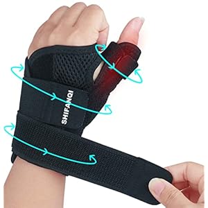 SHIFANQI Thumb Brace for Left or Right Hand, Thumb Stabilizer for Carpal Tunnel, Tendonitis, Arthritis, Sprains, De Quervain’s Tenosynovitis, Wrist Brace with Thumb Spica Splint (Copper Infused)