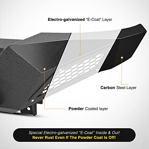 Image of Nilight Front Bumper Full Width Solid Steel fit for 2005 2006 2007 2008 2009 2010 2011 2012 2013 2014 2015 Toyota Tacoma Pickup Truck Winch Plate Offroad 120W Light Bar 18w Pods
