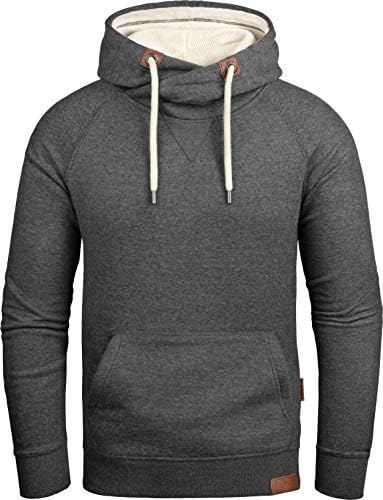 Grin&Bear Men's Hooded Pullover Hoodie with Inside Out Hood