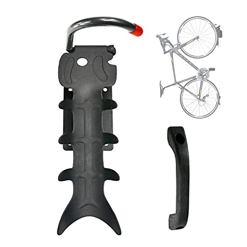 1 ZJ RIGHT R Swivel Bike Wall Hanger Vertical Indoor Storage Mount for 1 Bicycle in Garage or Home Cycling Rack Space Saver Holder Hook for Bicycles Orangeâ€¦