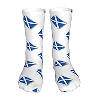 Bulcli Scotland Flag Socks Men Mid Tube Sock Women Soft Odor Resistant Non Slip Sport Socks 16 In