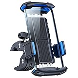 andobil Handyhalterung Fahrrad [2022 Ultimative Sicherheit] Vier Klemmarme, Motorrad Handyhalterung [Einfache Montage] 360° Drehbar Handy Fahrradhalterung für iPhone 14 13 12 11 Pro Max Samsung S22