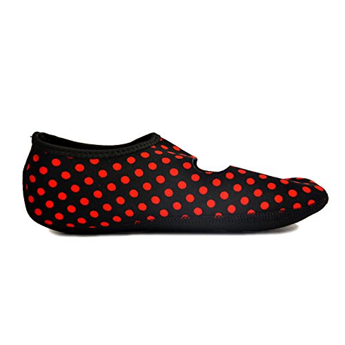 Image of Nufoot Women's Mary Janes Best Foldable & Flexible Flats, Travel & Exercise, Dance, Yoga Socks, Indoor Shoes, Slippers