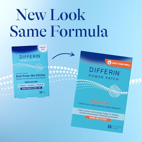 Image of Differin Acne Fighter Pack, Differin Gel Retinoid Acne Treatment For Face with 0.1% Adapalene, 15g Tube + Salicylic Acid Pimple Patches, 36 Count, Designed for Pimple and Acne-Prone Skin