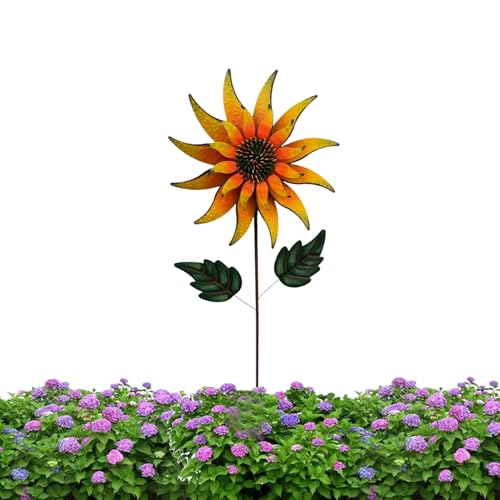 Moulin à Vent extérieur de jardin spinner métallique pour décoration de cour - 2