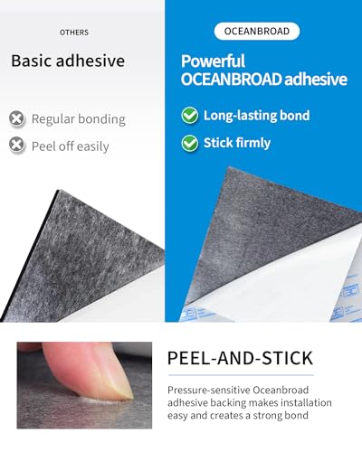 Image of OCEANBROAD Self-Adhesive 96''x16'' /23'' /38'' /47'' Camouflage Boat Flooring Non-Slip Marine Grip Pad EVA Foam Sheet for Jon Boat Surfboard SUP Board Kayak, Camo Black /Blue /Green /Brown /Yellow /Gray