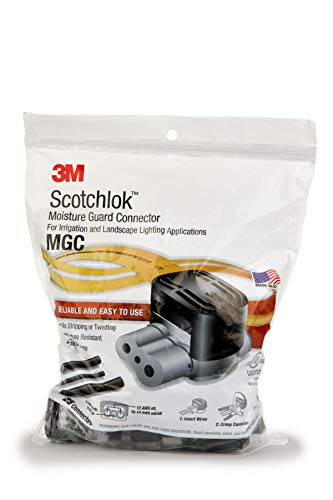Image of 3M Scotchlok Moisture Guard Connector MGC, Bag of 25 | Weatherproof, UV-Resistant Connector for 2-3 Wires, For Irrigation and Landscape Lighting Applications