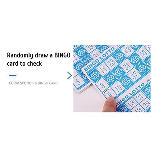 Rvtkak Bingo Spiel Set, Bingo-Bälle, Traditionelles Familien-Partyspiel Spiel, Inklusive Rundkäfig 90 Zahlenbälle 12 Karten Familienspiel, Bingo-Spiele Kinder, Weihnachten