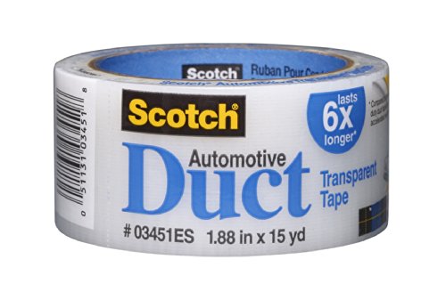 Scotch Automotive Transparent Duct Tape, 03451ES, 1.88 in x15 yd