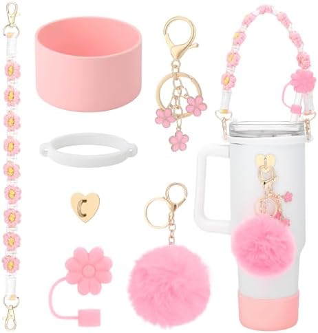Mity Rain Stanley Cup Accessories Set - Handle Strap, Straw Cover, Boot & Charms For 30oz/40oz Tumblers - View #12
