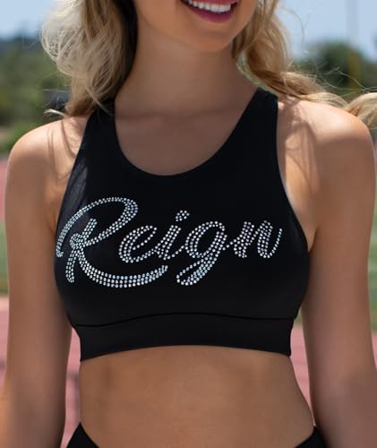 Cheer Athletic Sports Bra for Girls - Supportive Crossback Bra Top with Keyhole3