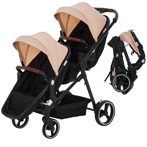 Takywep Collapsible Tandem Double Stroller