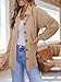 BETTE BOUTIK Fall Tops for Women Winter Long Sleeve Crochet Sweatshirt Plus Size Waffle Knit Fashion Button Up Shacket Jacket Casual Cute Work Flowy Shirt Khaki 3X