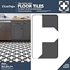 FloorPops FP3308 Nordic Peel & Stick Floor Tiles, Black