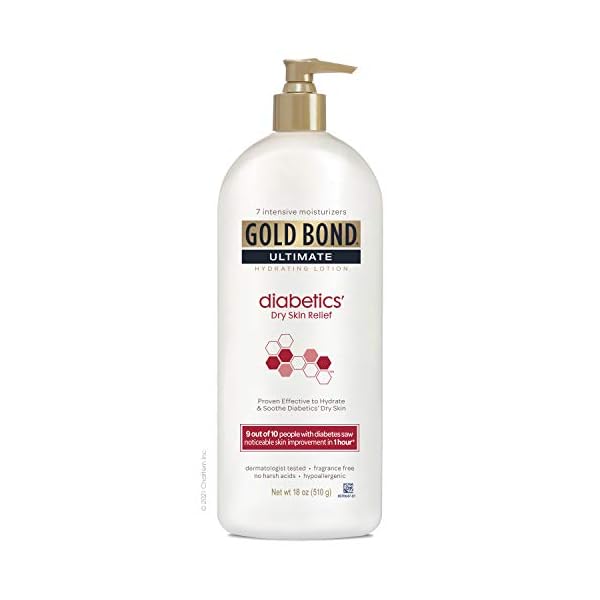 Gold-Bond-Ultimate-Diabetic-Lotion-for-Dry-Skin-Relief-18-Oz Gold Bond Diabetics' Dry Skin Relief Body Lotion, 18 oz., with Aloe to Moisturize & Soothe