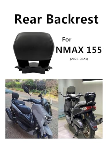 Dossier passager moto en PU noir pour NMAX 155