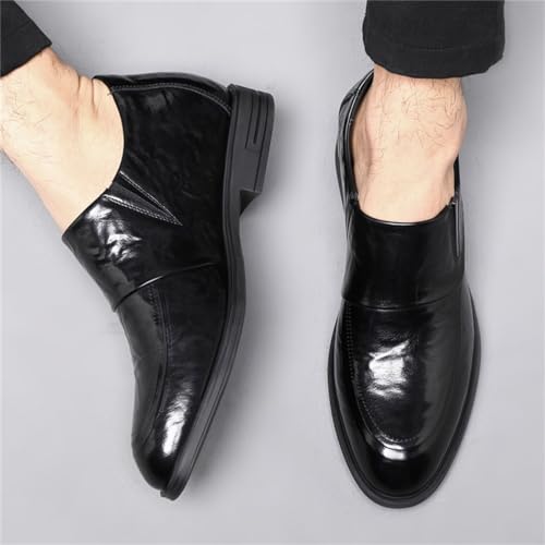 Mens Formal Elevator Shoes Leather Lace Dress Shoes Classic Fashoin Height Increase Wedding Party Oxford Shoes4