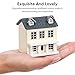 Toyvian Mini DIY Model Wooden Dollhouse kit Christmas Village Houses Toy House House Kit 3D Miniature Dollhouse Kit