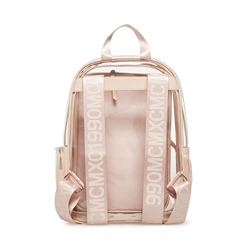 Steve Madden Womens CLEAR Backpack With Tech Pouch, Nude4