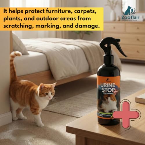 Image of Urine Stop+ Cat Potty & Pee Training Spray, 500 ML - Non-Toxic Cat Spray No Mark for Urine /Marking /Pooping
