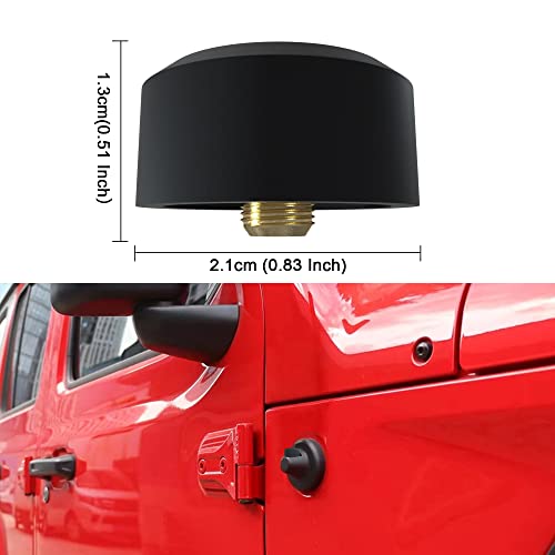 BASIKER Antenna Delete Cap Fit for Jeep Wrangle Gladiator JK JL Rubicon Sport Unlimited 4xe Willys Mojave, Car Wash Proof Jeep Accessories Jeep Antenna Cover Antenna Delete