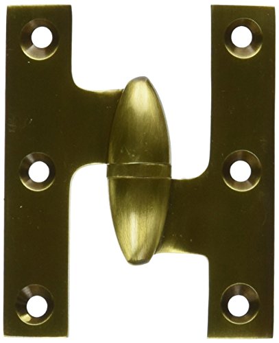 Deltana OK2520U5-R Solid Brass 2 1/2-Inch x 2-Inch Olive Knuckle Hinge