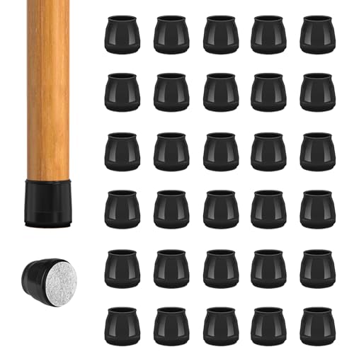 BAIPOK 36Pcs Round Chair Leg Floor Protectors for Hardwood Floors