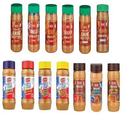 HEB Peanut & Almond Butter Spreads - Custom Variety Set - Choose Any 2 Flavors