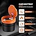 KYPSZQPSH Portable Ashtray With LED Light Auto Moke Cup Holder Ash Tray For Car Smokeless Accessories