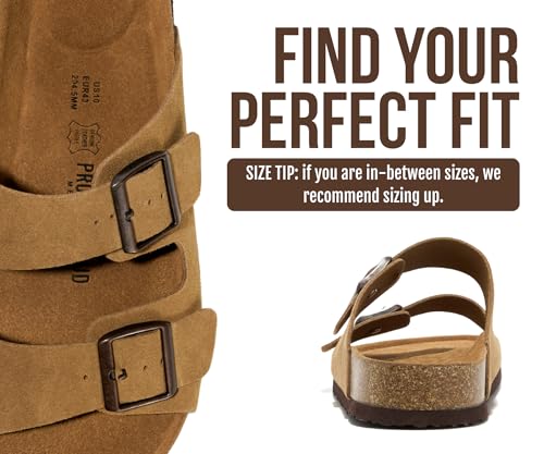 Image of Project Cloud Mens Sandals, 100% Genuine Leather Mens Slides (Heritage)