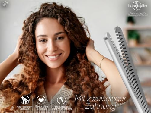 Premium Effilierschere Friseurschere Haarschere mit Ausdünnzahnung 17 cm