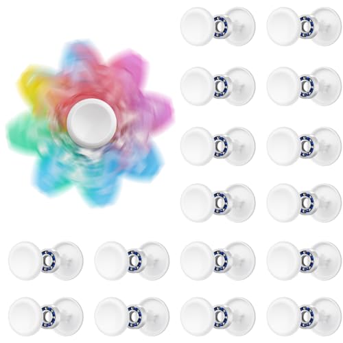 16 Pack Fidget Spinner Bearing and Cap Replacement Set, Chrome Steel Bearing Balls, High Speed 13mmx7mmx4mm Bearings Single Sealed Small Bearings for Fidget Spinner