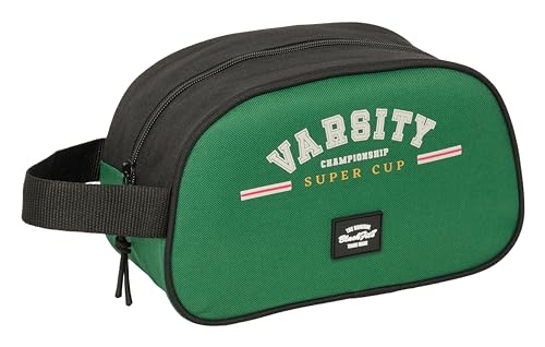 Image of BLACKFIT8 VARSITY Children's Toiletry Bag, Medium with Handle, Toiletry Bag for Children, Adaptable to Cart, Easy Cleaning, Convenient and Versatile, Quality and Resilience, 26 x 12 cm