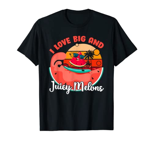 I Love Juicy Watermelons Fruit Lovers Funny T-Shirt