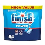 Finish Power Dishwasher Pod, No Pre-Rinse Dishwasher Detergent, Dishwasher Tabs For Deep Clean & Shine with Degreasing Power, 94 Count