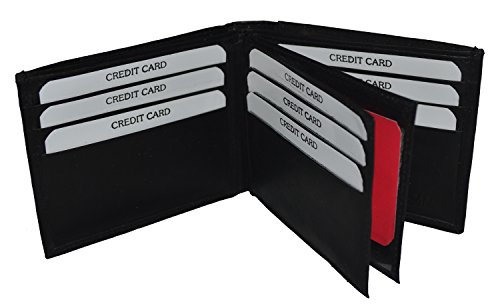 LB LEATHERBOSS Men's Genuine Leather Multi Pocket Wallet