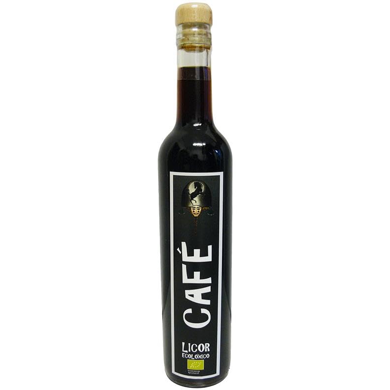 Licor Café Ecológico 500ml | Celebridade Galega Bio | Elaborado con Café Natural y Aguardiente Artesanal | Producto Gallego | Certificado Ecológico