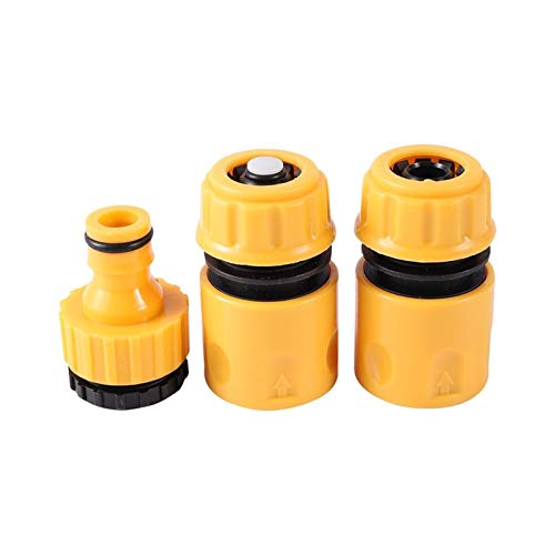 Conector de la manguera 1/2 3/4 Kit de montaje del conector de la manguera para la bola de pulverización del goteo de la banda de riego de la manguera de la manguera de la manguera del conector de l