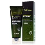 ISNTREE Real Mugwort Clay Mask 3.38 fl. oz. | Removes Dead Skin Cells Blackheads Whiteheads & Sebum Control | Deeply Moisturizing Clay Facial Mask for Dry Sensitive Oily Skin with Mugwort Extracts