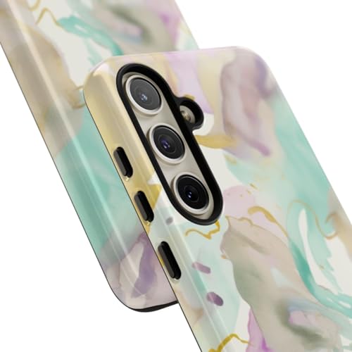 Coque Samsung S24 Plus rigide brillante motif abstrait aquarelle - 2