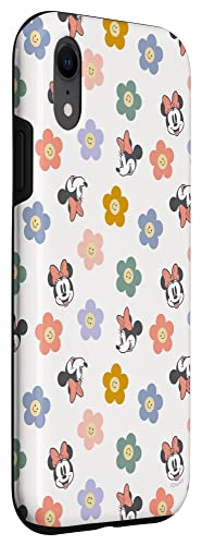 Coque iPhone XR Minnie Mouse Disney fleurs protection antichoc